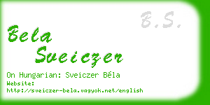 bela sveiczer business card